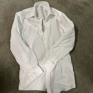 Brooks Brothers White Mens button down dress shirt